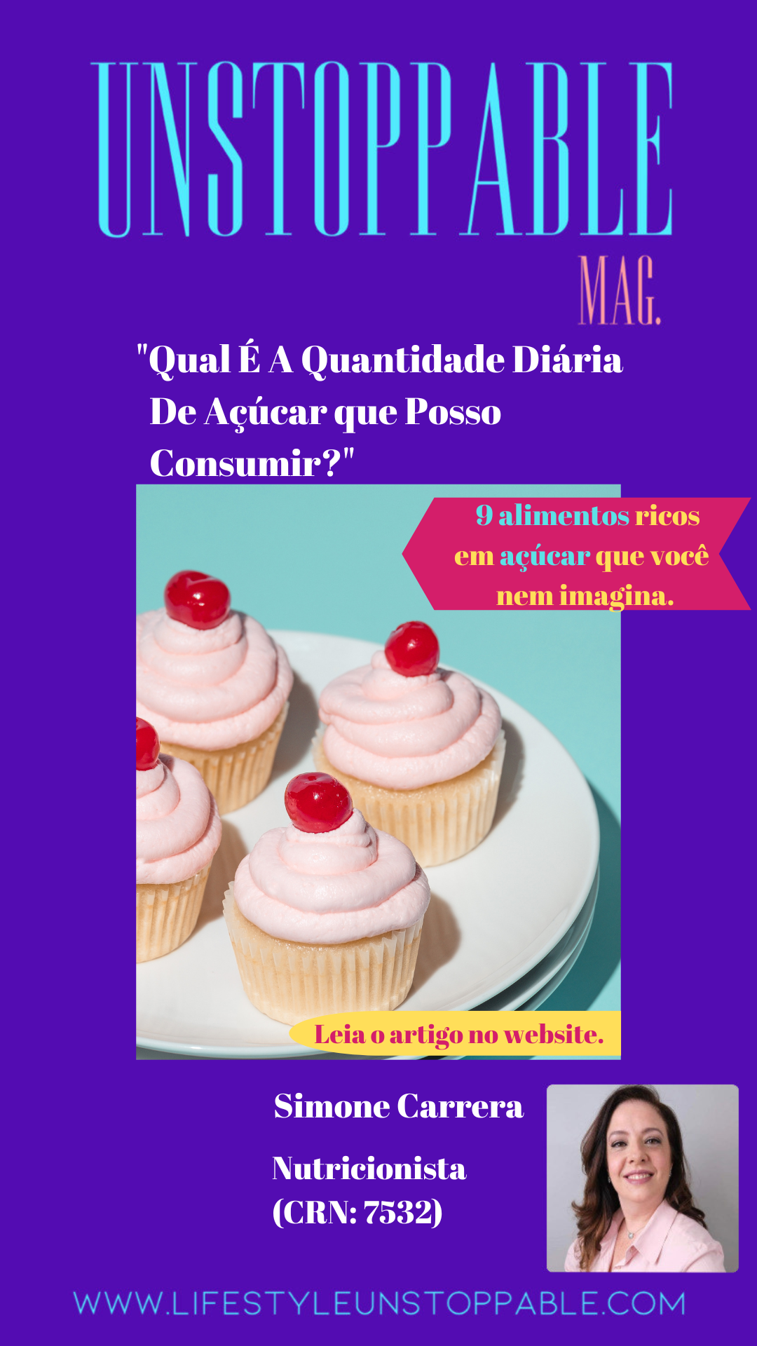 "Qual É A Quantidade Diária De Açúcar Que Posso Consumir? - 9 Alimentos Ricos Em Açúcar- Nutri. Simone Carrera