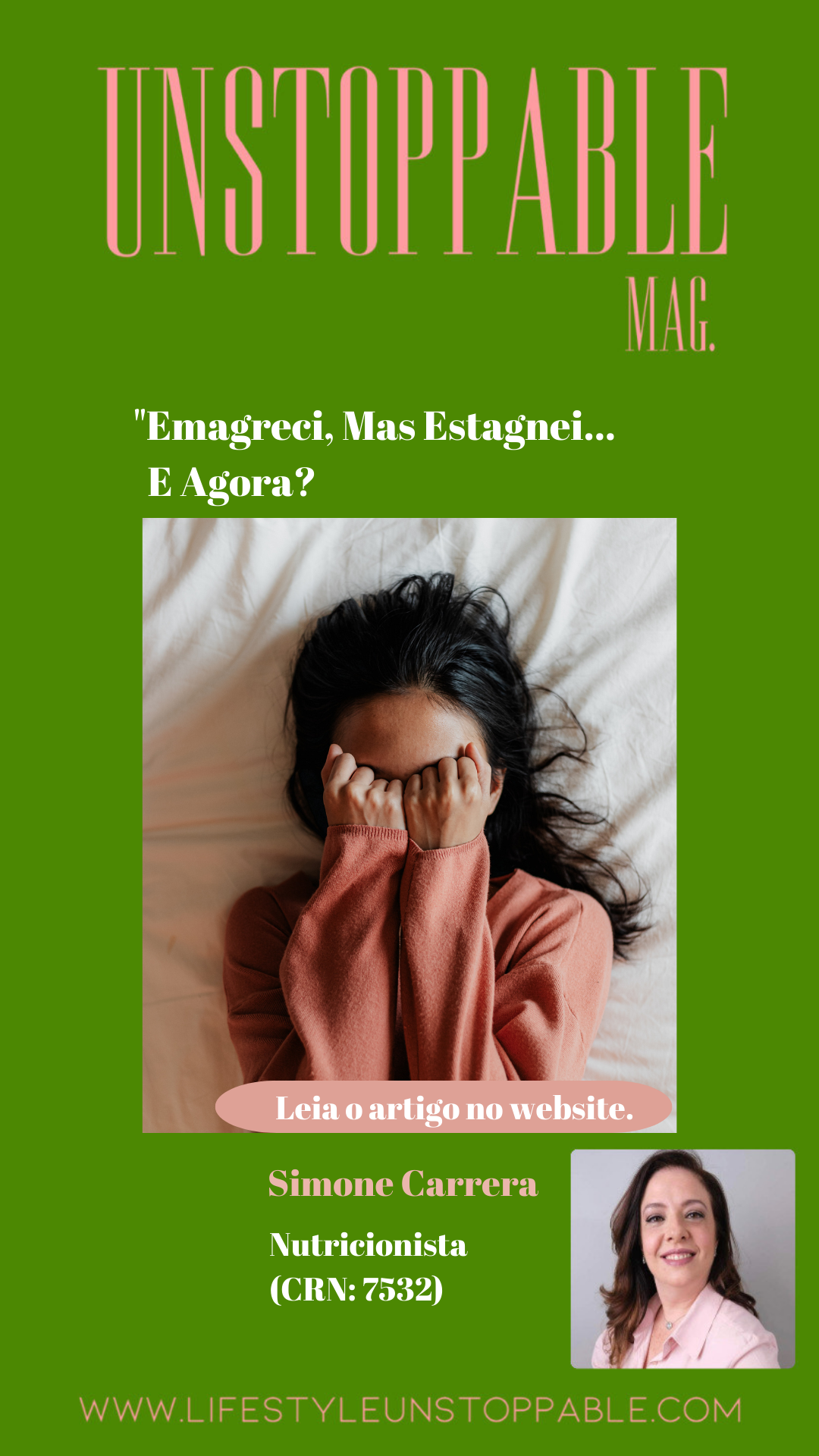 "Emagreci Mas Estagnei... E Agora?" - Nutri. Simone Carrera